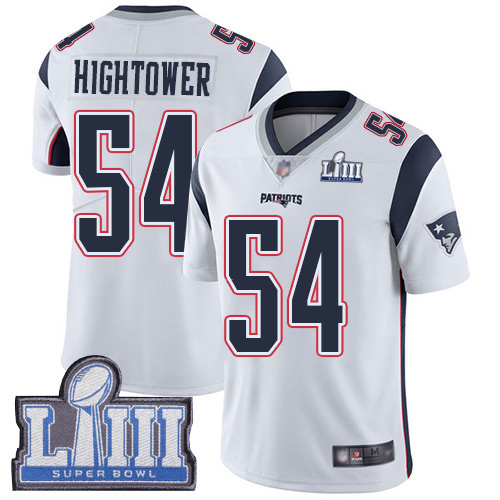 New England Patriots Football 54 Super Bowl Limited White Men Dont a Hightower Road NFL Jersey